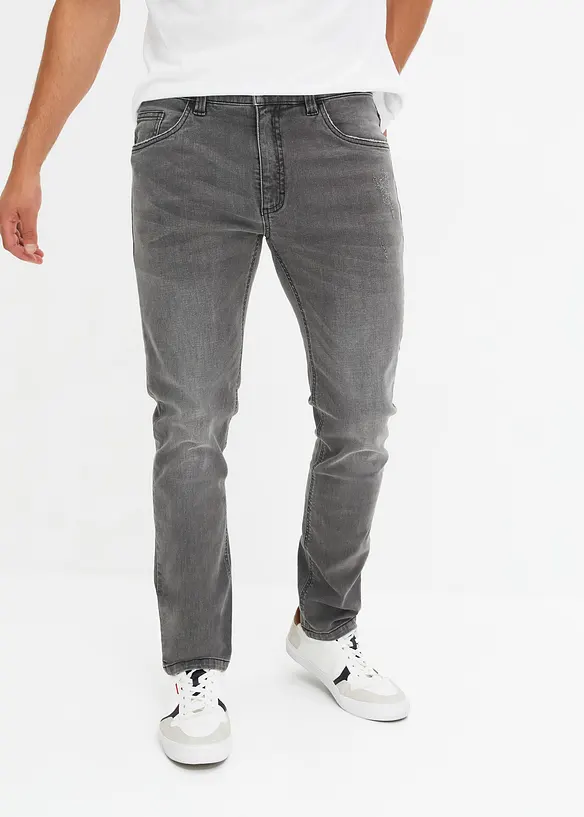 Slim Fit-jeans i denim med stretch, Straight, bonprix