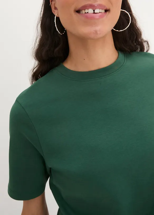 T-skjorte i formstabil, økologisk bomull, bonprix