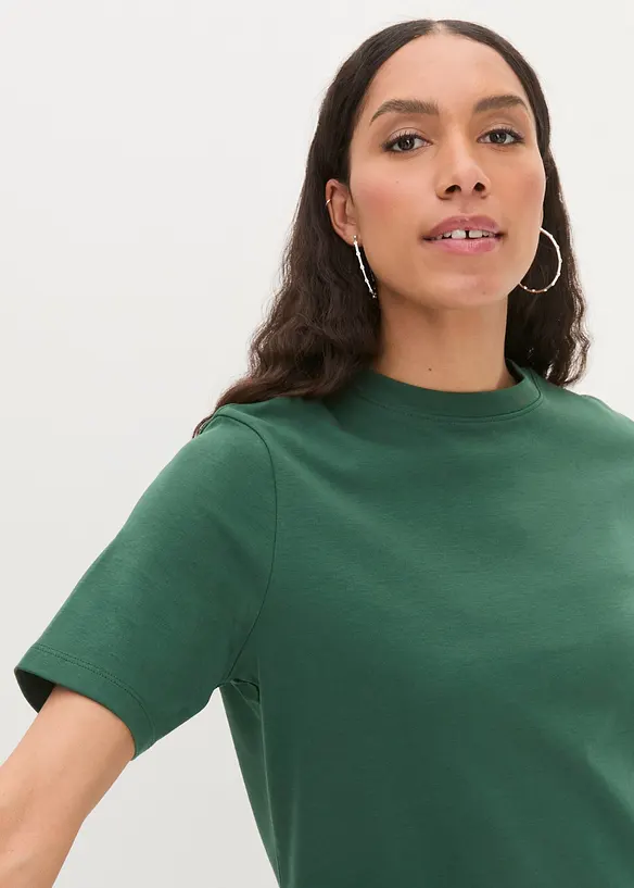 T-skjorte i formstabil, økologisk bomull, bonprix