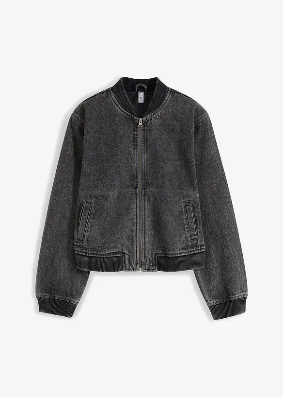 Denim bomberjakke, bonprix