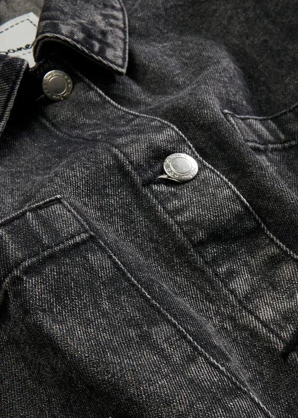 Oversized jeans-skjorte av økologisk bomull, bonprix
