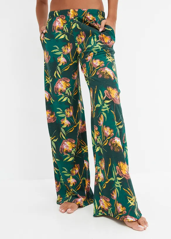 Vid pyjamasbukse av myk viskosemiks, bonprix