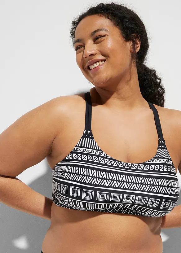 Tankini (3-delt sett) med bustier-bikinioverdel, bonprix