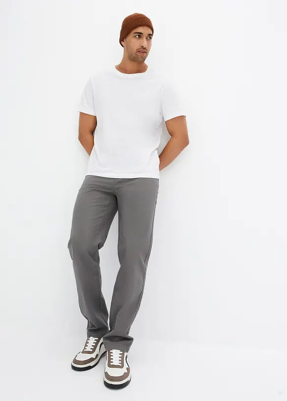 Classic Fit stretchbukse, Straight, bonprix