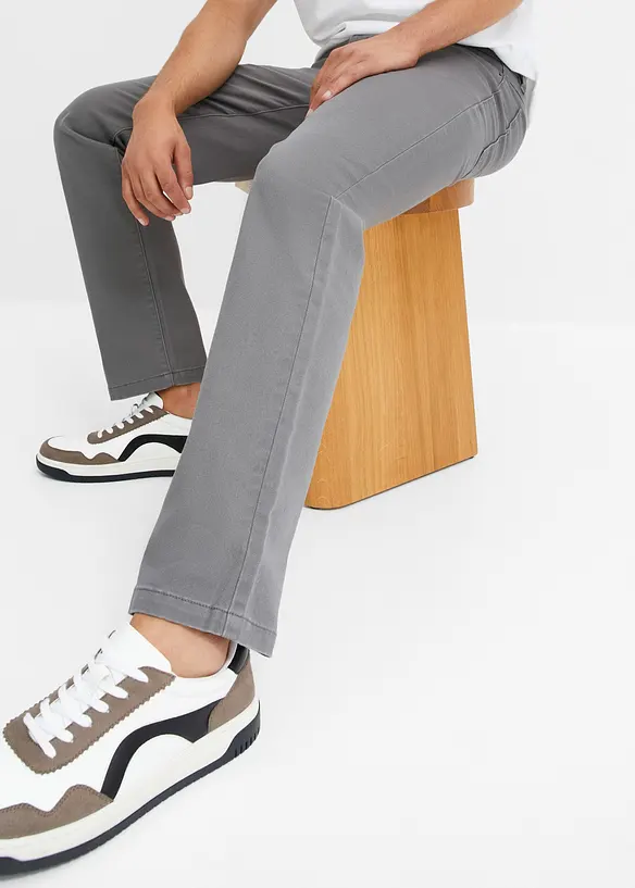 Classic Fit stretchbukse, Straight, bonprix