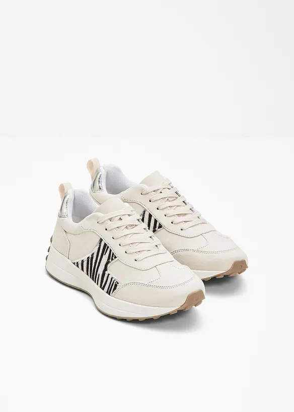 Sneakers med metallic-detaljer, bonprix