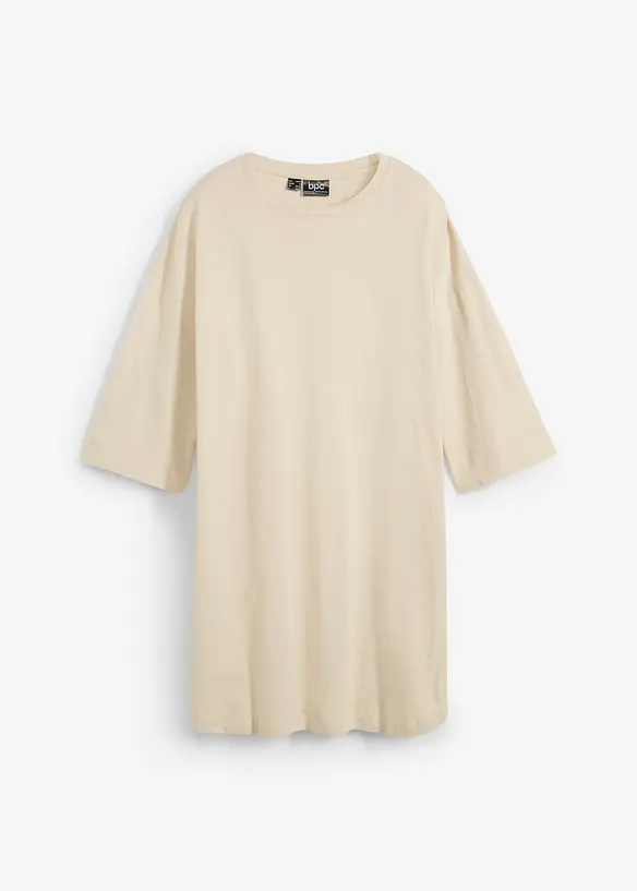 Oversized, lang topp i 100% økologisk bomull, bonprix