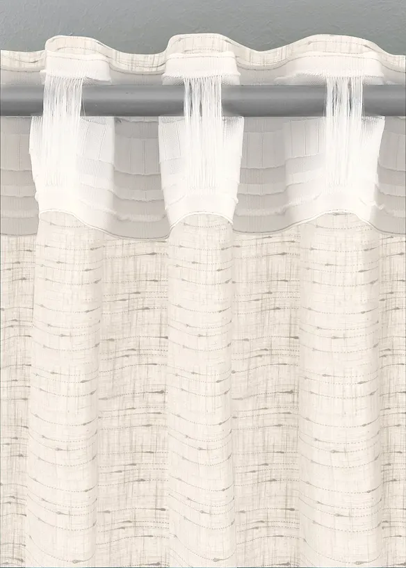 Gardin med struktur, i flere størrelser (1-pack), bonprix