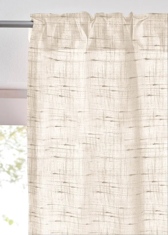 Gardin med struktur, i flere størrelser (1-pack), bonprix