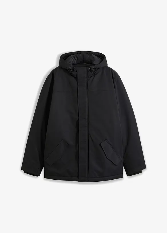 Vinterjakke med hette og resirkulert polyester, bonprix