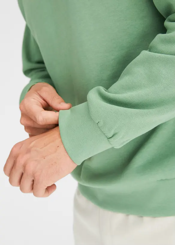 Sweatshirt med troyer-krage, bonprix