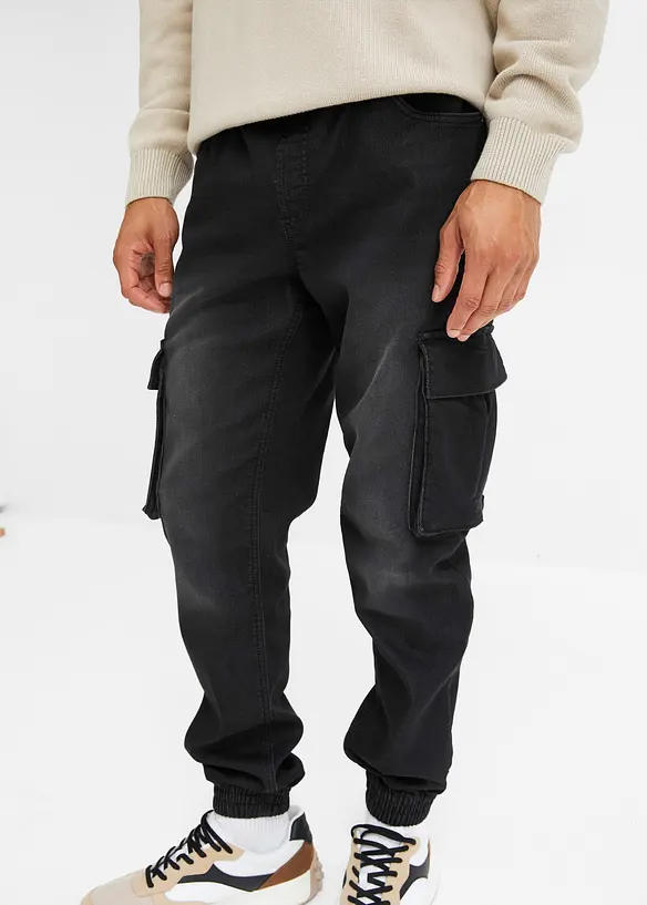 Slim Fit pull-on sweatjeans, Straight, bonprix
