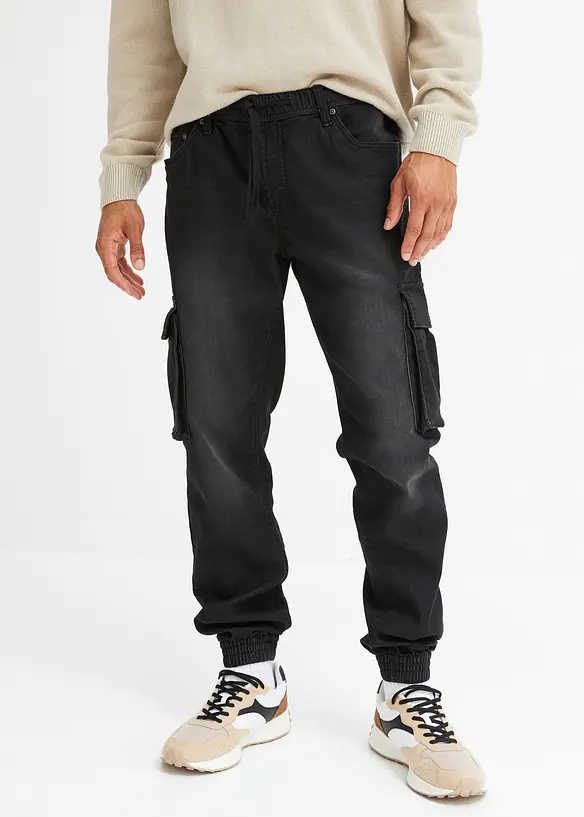 Slim Fit pull-on sweatjeans, Straight, bonprix