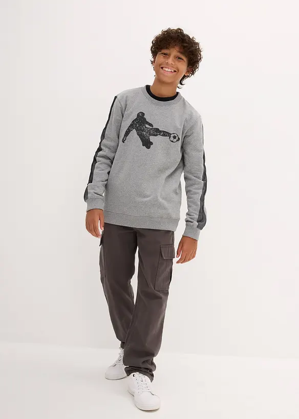 Sweatshirt i myk bomullsmiks, bonprix