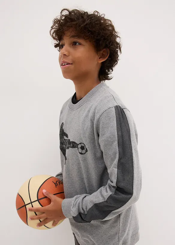 Sweatshirt i myk bomullsmiks, bonprix