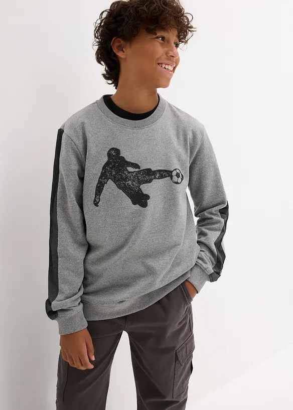 Sweatshirt i myk bomullsmiks, bonprix