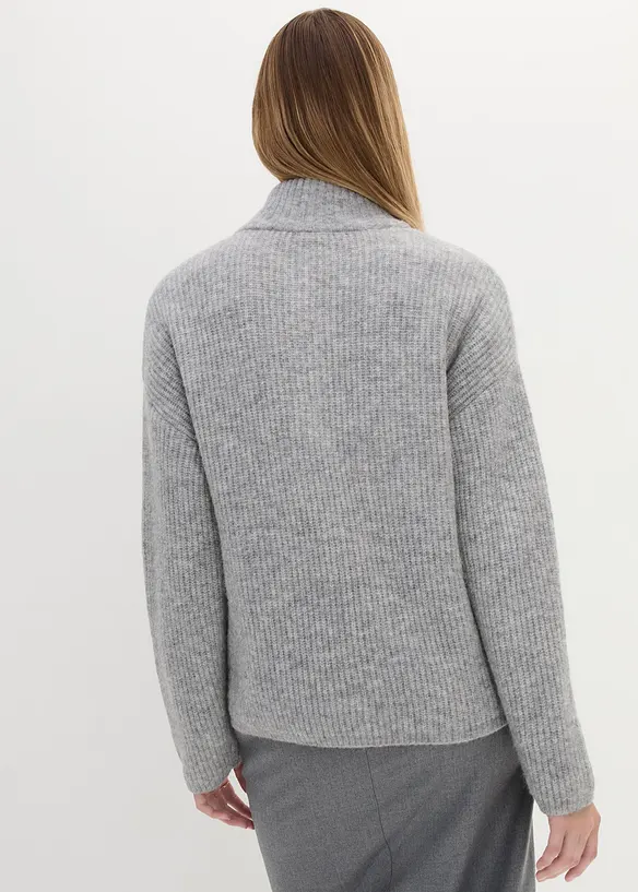 Oversized ullgenser med alpakka, bonprix