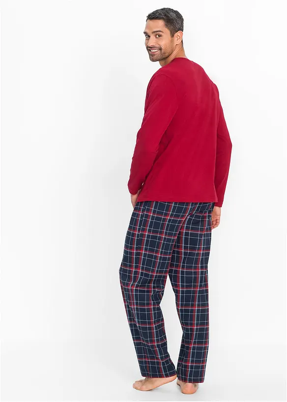 Pyjamas av 100% økologisk bomull med lange ermer., bonprix