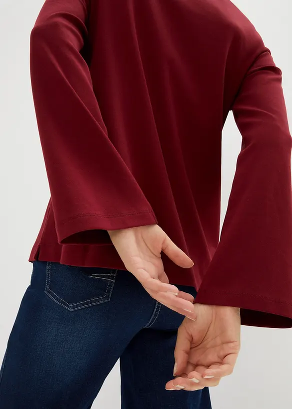 Essential langermet shirt i kraftig bomullskvalitet, bonprix