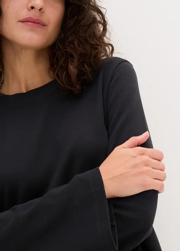Essential langermet shirt i kraftig bomullskvalitet, bonprix