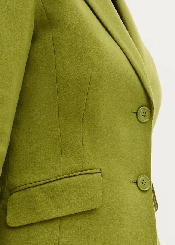 Jersey-blazer i bomull, innsvingt, bonprix