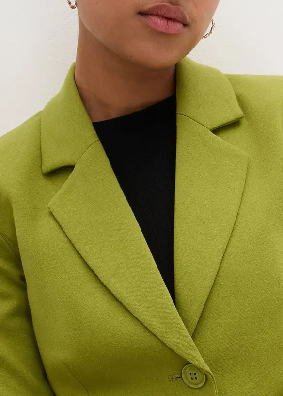 Jersey-blazer i bomull, innsvingt, bonprix