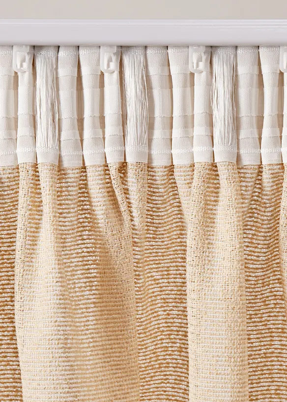 Jacquard-gardin med struktur (1-pack), bonprix