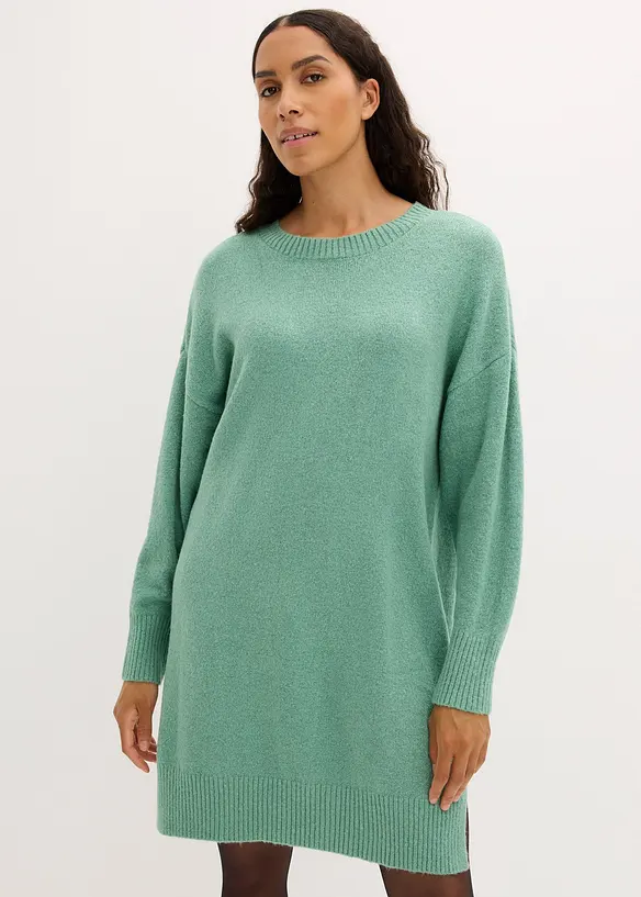 Oversized strikket kjole, bonprix