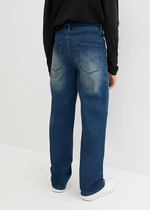 Extra Loose Fit-jeans med regulerbar linning, Straight, bonprix