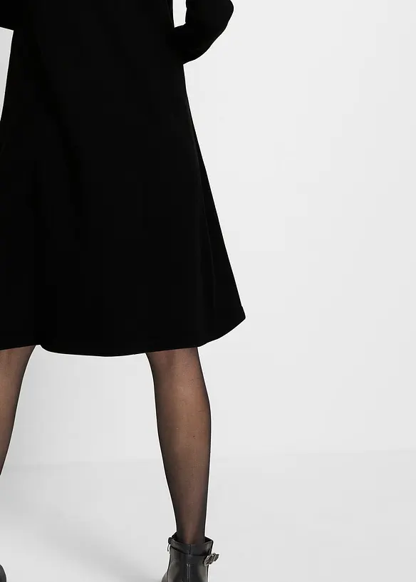 Basic strikkekjole med resirkulert bomull, bonprix