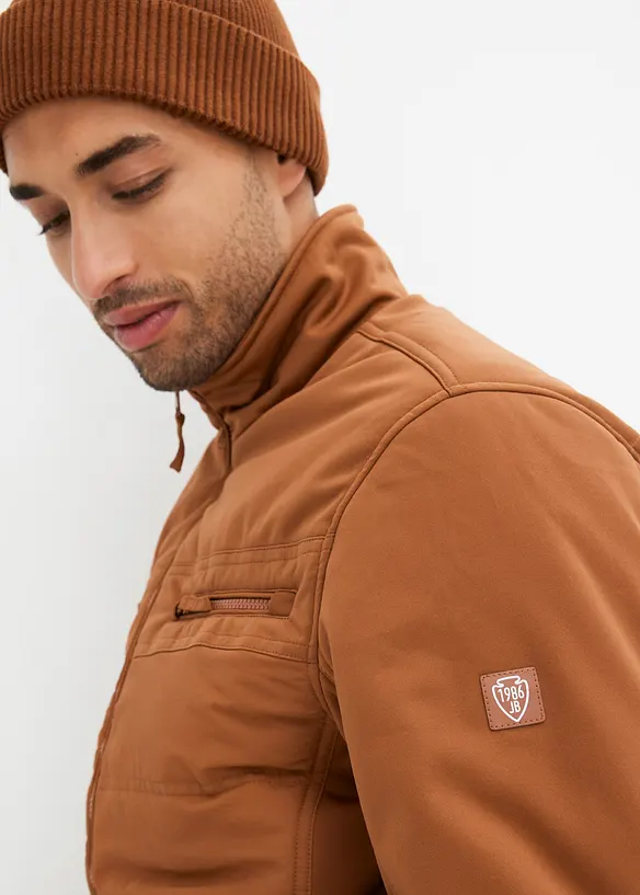 Softshell-vinterjakke i bomberjakkemodell, bonprix