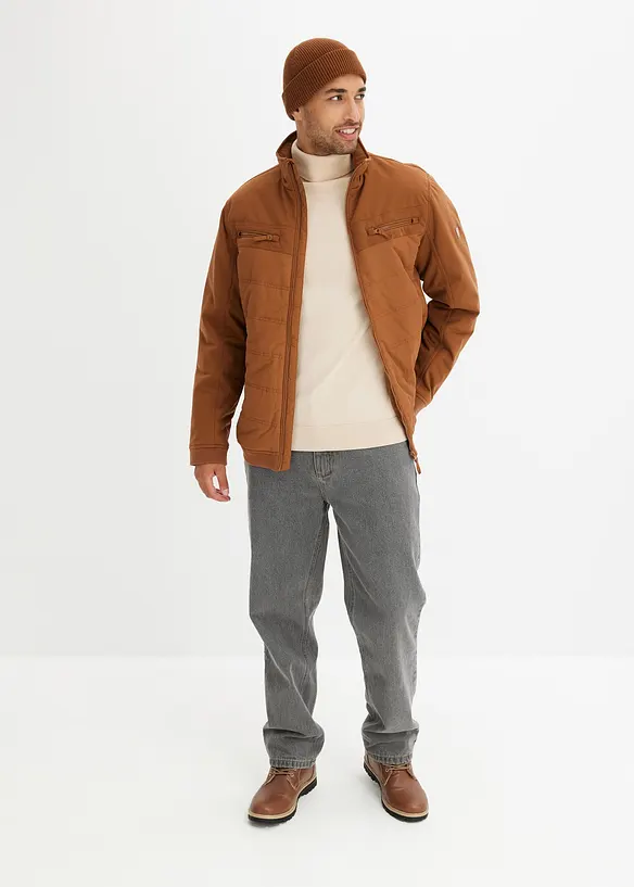 Softshell-vinterjakke i bomberjakkemodell, bonprix