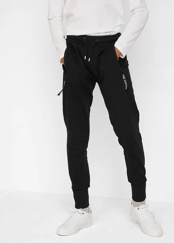 Joggebukse i ren bomull, bonprix