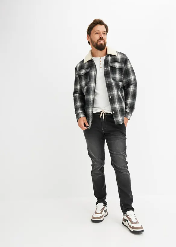 Regular Fit-joggejeans med komfortlinning, Tapered, bonprix