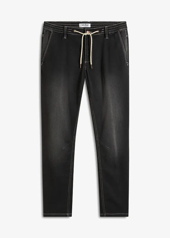 Regular Fit-joggejeans med komfortlinning, Tapered, bonprix