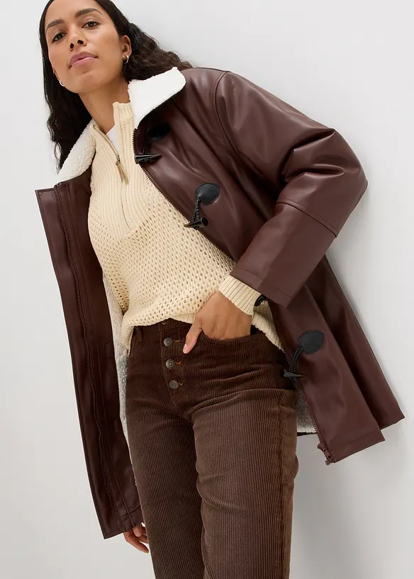 Stretch-cordbukse, Straight, bonprix