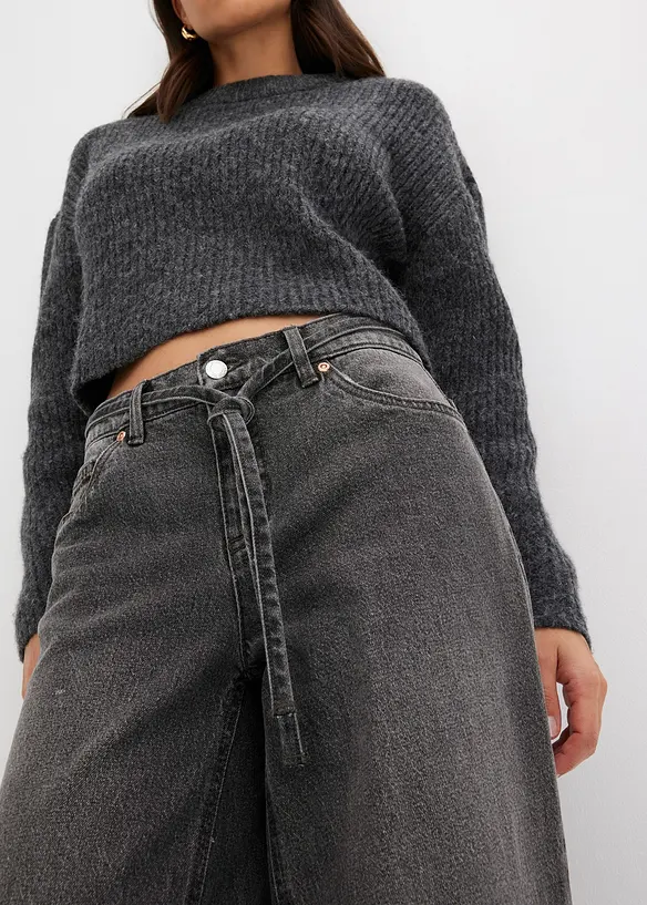 Wide Leg-jeans Mid Waist, bonprix