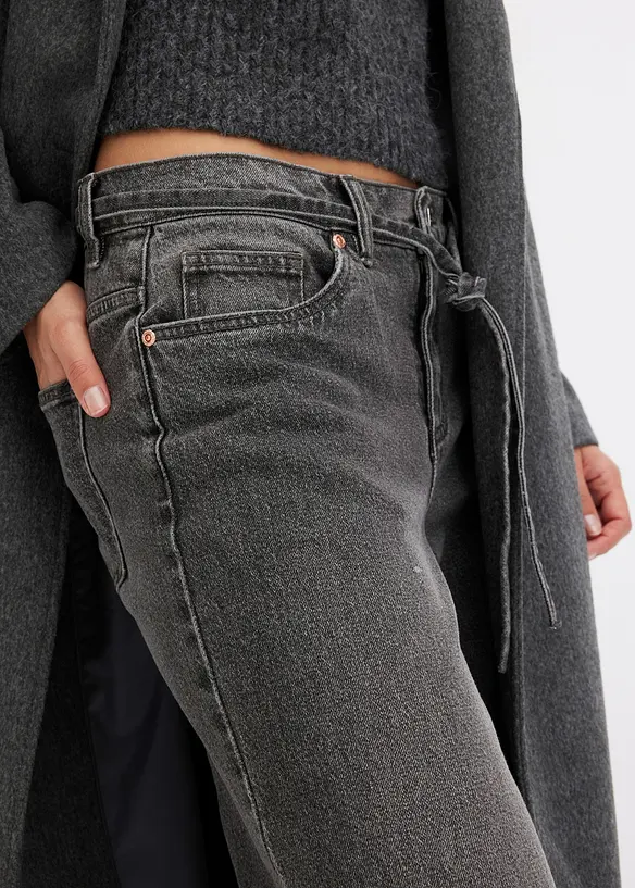 Wide Leg-jeans Mid Waist, bonprix
