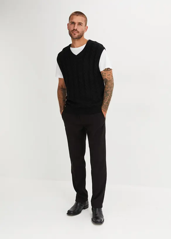 Elegant bukse med press, Regular Fit, bonprix