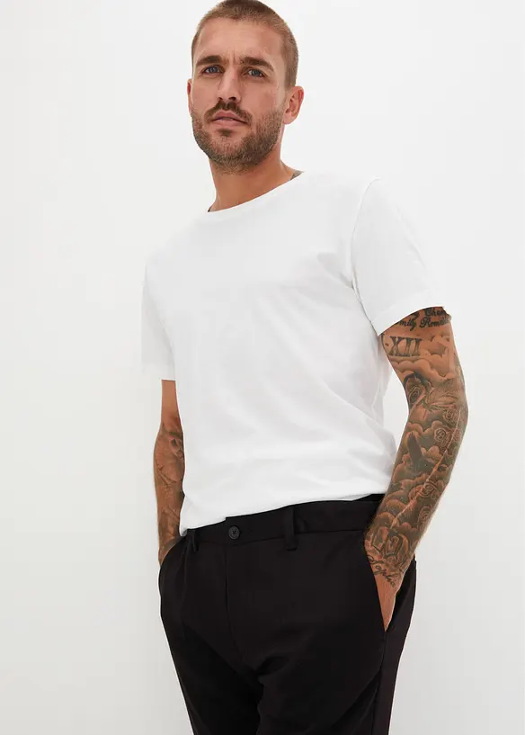 Elegant bukse med press, Regular Fit, bonprix