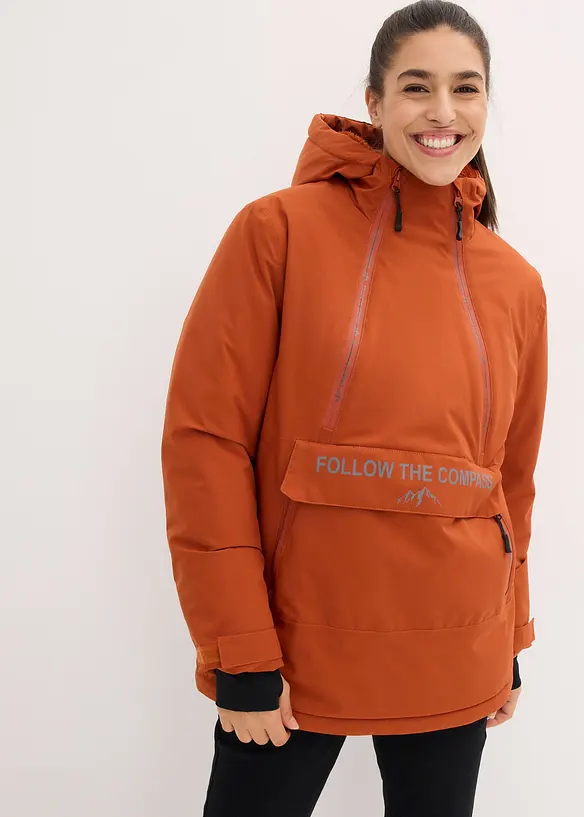 Vanntett funksjonsanorakk med fleecefôr, bonprix