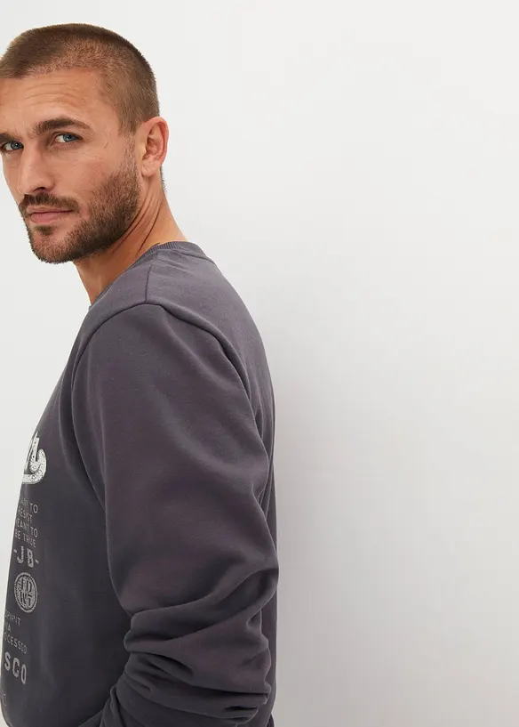 Sweatshirt i myk bomullsmiks, bonprix