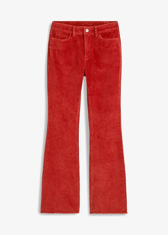 Flared cordbukse, bonprix