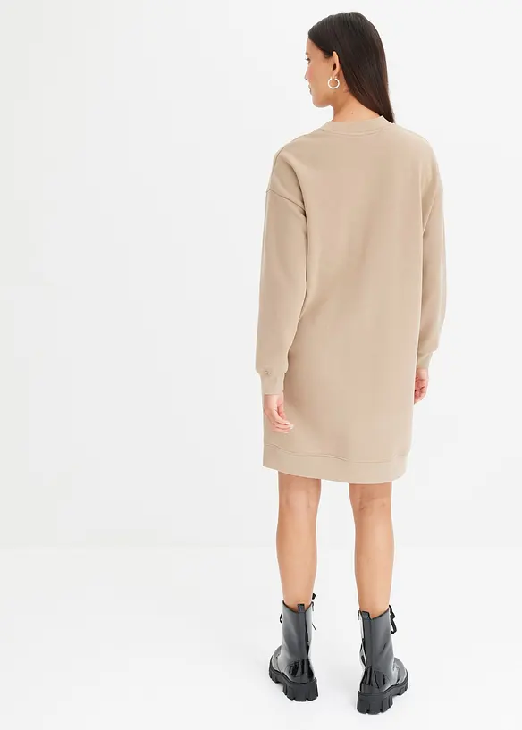 Oversized trikotkjole i myk bomullsmiks, bonprix