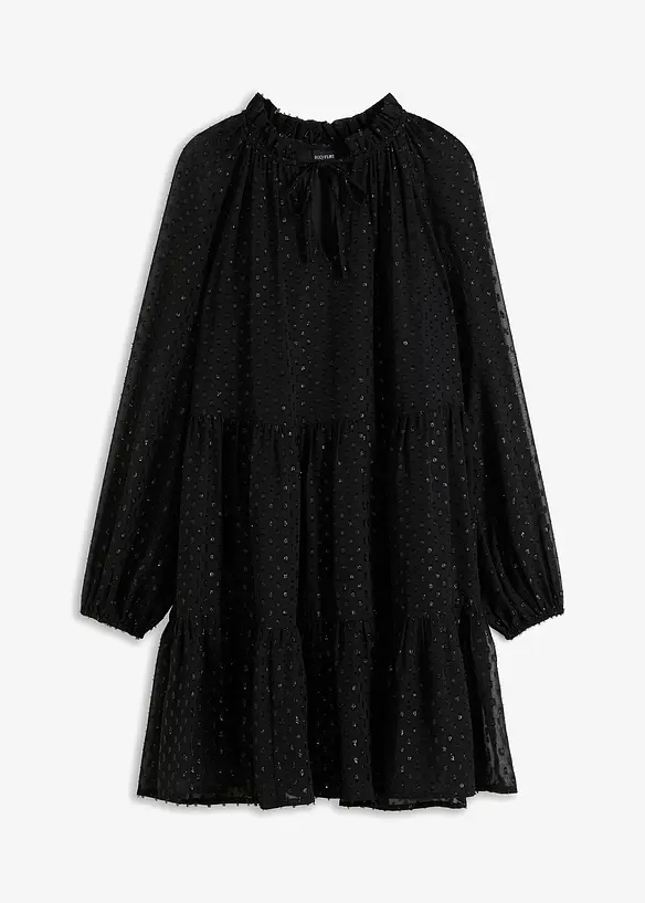 Tunikakjole med glittereffekt, bonprix