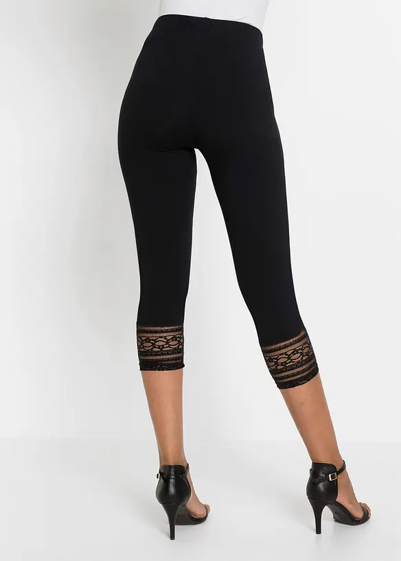 Caprileggings med økologisk bomull, bonprix