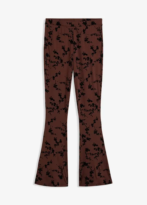 Leggings i myk viskose med utsvingte ben, bonprix