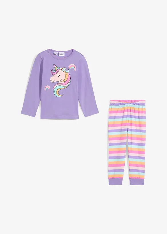 Pyjamas av myk bomull (2-delt sett), bonprix