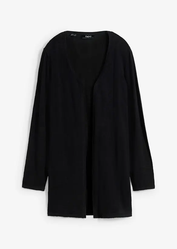 Cardigan i 100% bomullsslub, bonprix