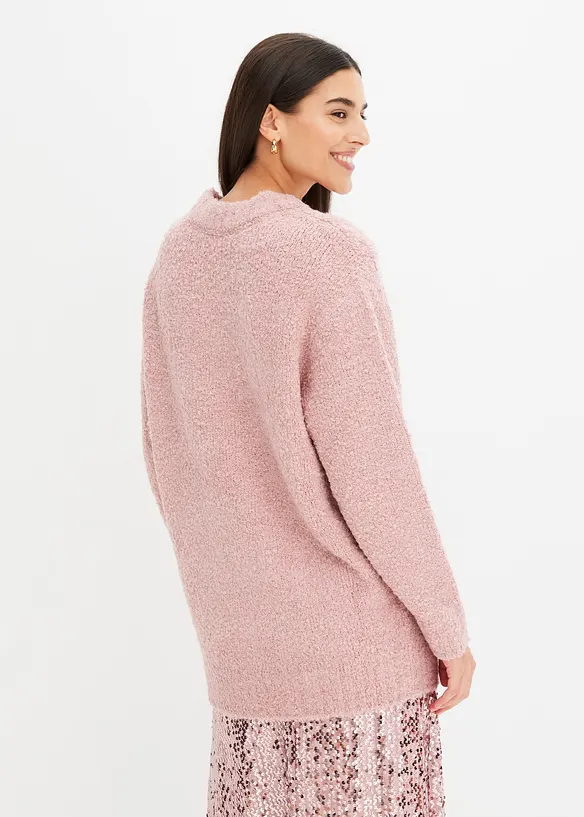 Oversized genser i fluffy garn, bonprix